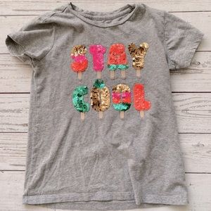Crewcuts sequin popsicle tee M 8